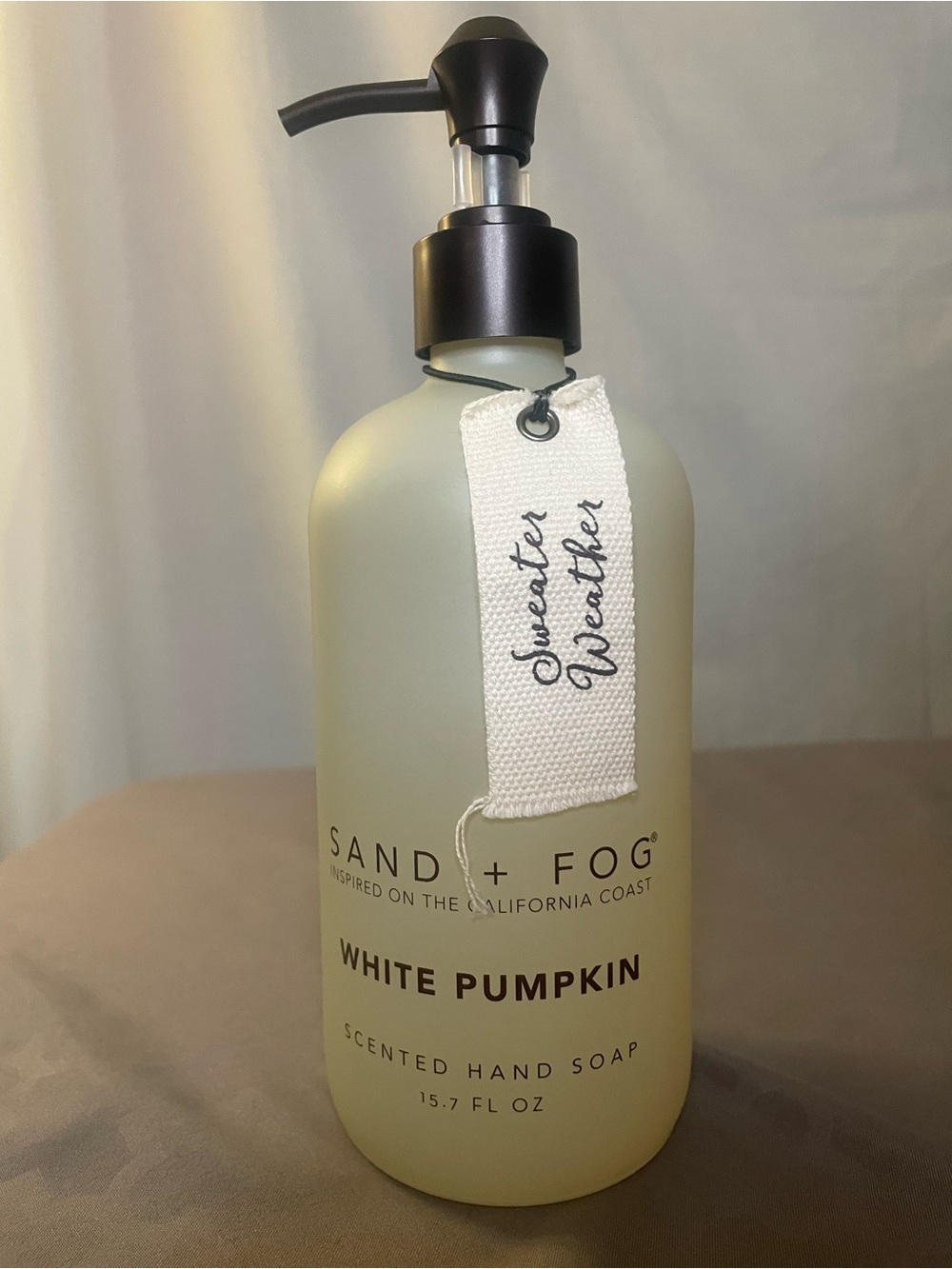 Sand + Fog White Pumpkin Scented Hand Soap